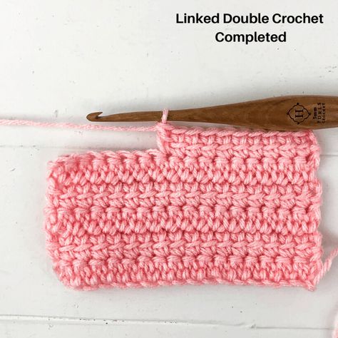 Linked Double Crochet, Double Crochet Stitch Tutorial, Winding Road Crochet, 100 Crochet Stitches, Scrap Yarn Crochet, Crochet Stitch Tutorial, Crochet Baby Blanket Free Pattern, Crochet For Beginners Blanket, Mode Crochet