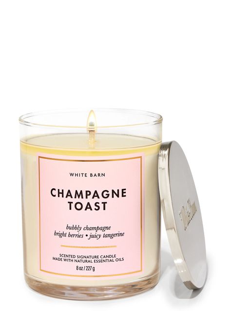 Champagne Toast Champagne Toast Candle, White Barn Candle, Dream Birthday, Candle Bath, Bath & Body Works, Candle Images, Bath N Body Works, Birthday Basket, Dream Future