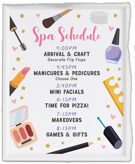 10th Birthday Spa Party Ideas, Spa Party Decor Ideas, Princess Spa Party Ideas, Makeup Birthday Party Ideas For Kids, Pamper Party Ideas Kids, Spa Day Birthday Party Ideas For Kids, Kid Spa Party, Girls Spa Party Ideas Kids, Spa Birthday Party Ideas For Kids