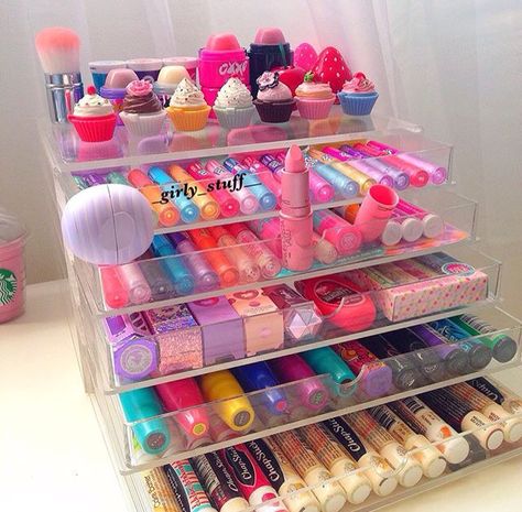 Balzam Na Pery, Rangement Makeup, Penyimpanan Makeup, Alat Makeup, Lip Balm Collection, Fesyen Rambut, Produk Apple, Lip Gloss Collection, Smink Inspiration