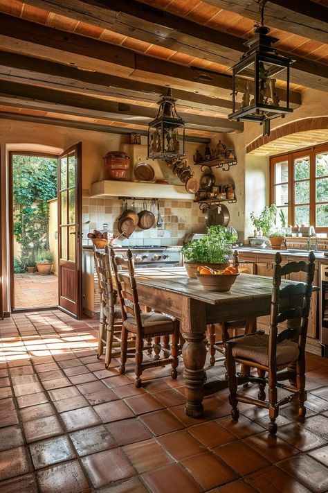 16 Tuscan Kitchen Ideas That Bring Italian Charm to Your Home! - My Decor Inspo Tuscan Kitchen Ideas, Italian Farmhouse Kitchen, Italian Farmhouse Decor, Rustic Italian Decor, Italian Style Home, Stone Arches, Tuscan Interior, Rustic Italian Home, Italian Kitchen Design