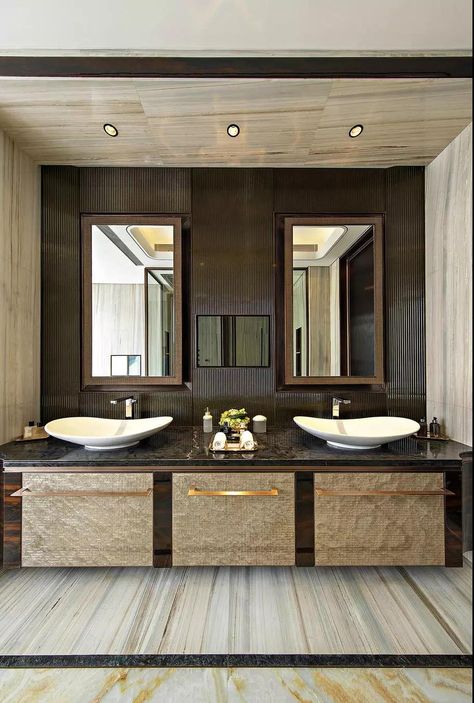 Bathroom Sink Design, French Apartment, Bad Inspiration, Sink Design, Bathroom Design Luxury, Dream Bathrooms, Marble Floor, Grey Marble, Trendy Home