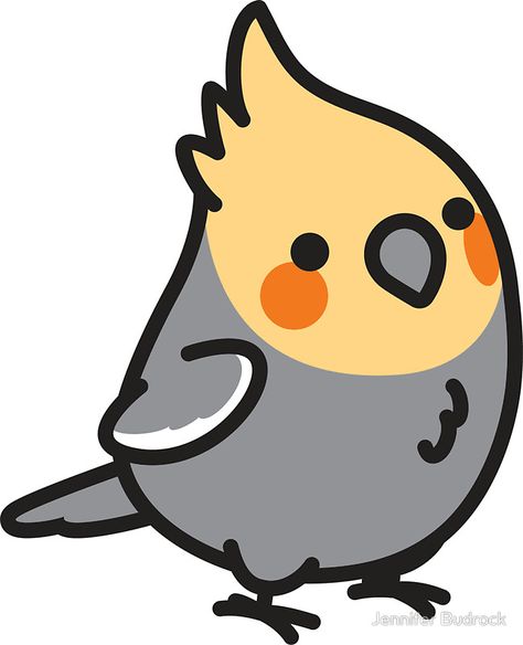 Chubby Cockatiel #birds #cockatiel #calopsita #passaros Embroidered Ideas, Tumblr Stickers, Kawaii Doodles, Arte Inspo, Kawaii Animals, Dessin Adorable, Kawaii Stickers, Cute Little Drawings, Animal Stickers