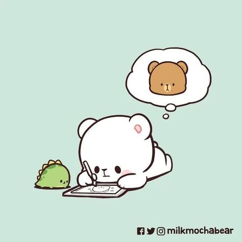 Milk Mocha Bear, Milk And Mocha, Mocha Bear, Milk & Mocha, Cute Bear Drawings, Bear Theme, Cute Cartoon Images, Silly Cats Pictures, Cute Texts For Him