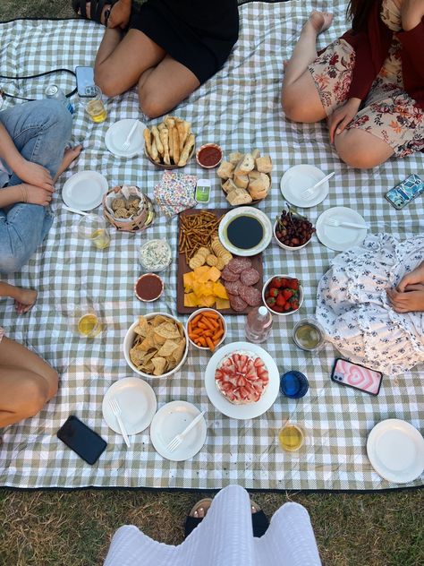 Picnic, date, friends, summer fun, cute, outdoor, girls, food, cake. Picnic Ideas Date, Indoor Picnic Ideas, Cute Couple Ideas, Park Accessories, 14th Birthday Party Ideas, Gingham Picnic, Large Picnic, Indoor Picnic, Picnic Outdoor