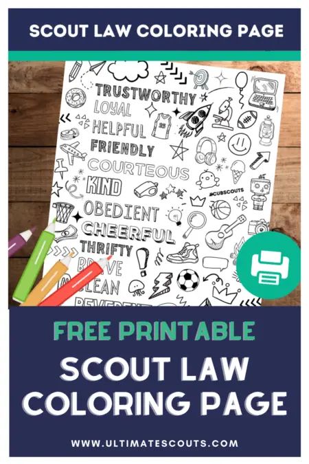 Lion Scouts Free Printable, Bobcat Badge Activities, Scout Oath And Law Games, Cub Scout Recruitment Activities, Cub Scout Bobcat Activities, Scout Oath And Law Printable, Cub Scout Lion Den Activities, Lion Cub Scout Activities, Scout Law Craft