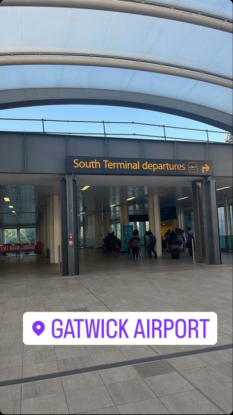 #airport #aesthetic #travel London Gatwick Airport, Gatwick Airport Aesthetic, Gatwick Airport, Airport Aesthetic, Gatwick, Instagram Story, London, Travel, Instagram