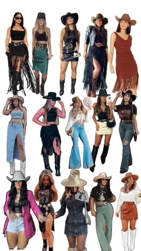 Cowgirl Style Outfits Party, Country Dance Outfit, Cowgirl Party Outfit, Cowboy Outfits For Women, Cowgirl Outfits Party, Cowgirl Outfits Halloween, Cowgirl Style Outfits, Cowgirl Dresses, Party Outfits For Women