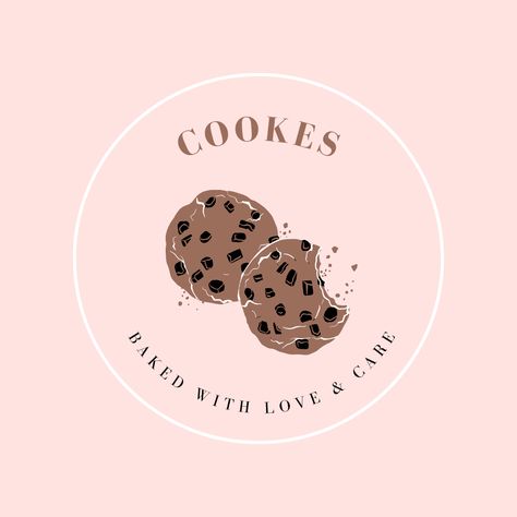 Check out this Logo designed byسيمو. Cookie Logos Design, Cookie Logo Design Ideas, Pastry Shop Logo, Cookies Logo Design, Cookies Label, Snack Pantry, Cookies Illustration, Cookie Logo, Cookies Logo