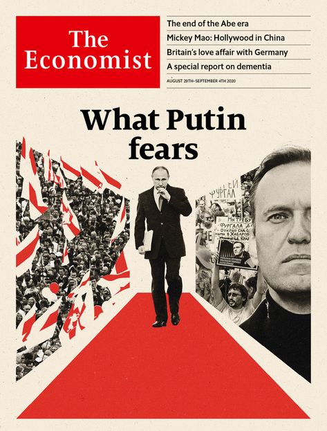 What Putin fears | Aug 29th 2020 | The Economist Ielts Reading, The Economist, World Problems, Magazine Subscription, International News, Editorial Illustration, Business Finance, Love Affair, Digital Magazine