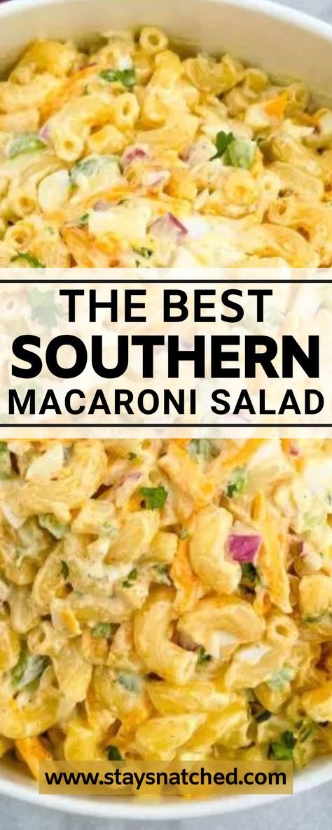 Macaroni Salads Cold, Pasta Salad Recipes Southern, Pasta Salad Recipes With Shells, Elbow Macaroni Pasta Salad, Cold Pasta Recipes Easy Macaroni Salads, Southern Style Macaroni Salad, Different Macaroni Salads, Southern American Food Recipes, Soul Food Macaroni Salad