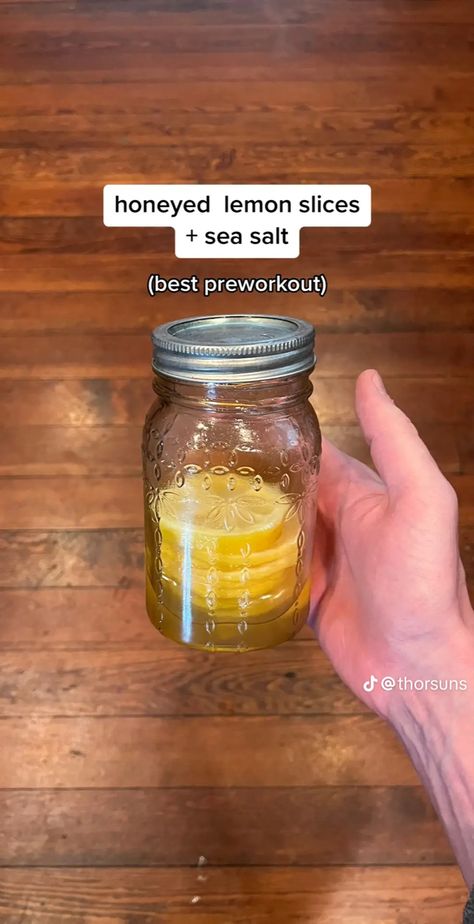 #preworkout #health #eat Salt And Honey Preworkout, Honey Pre Workout, Preworkout Food Morning, Honey And Salt Pre Workout, Natural Pre Workout, Preworkout Drink, Honey Lemon, Lemon Slice, Pre Workout