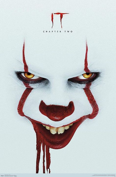 Trends International Chapter 2-Smile One Sheet Wall Poster, 22.375 in x 34 in, Premium Unframed Version Es Pennywise, It Chapter 2, Evil Clown, Pennywise The Clown, Pennywise The Dancing Clown, Horror Movie Art, James Mcavoy, Trends International, Jessica Chastain