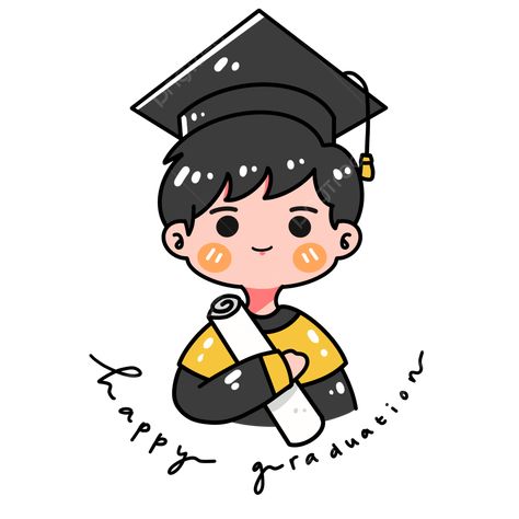 Chibi Graduation, Graduation Drawing Ideas, Graduate Drawing, Anime Graduation, Boy Cartoon Drawing, Graduation Illustration, Graduation Logo, Graduation Drawing, Graduation Cartoon