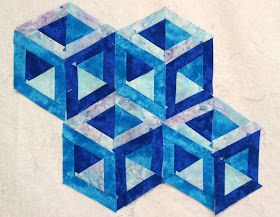 Cube Quilt, Tumbling Blocks Quilt, Optical Illusion Quilts, One Block Wonder, Kaleidoscope Quilt, Tumbling Blocks, 3d Quilts, Quilt Square Patterns, Geometric Quilt