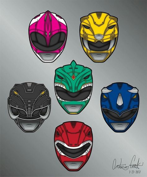 MMPR Helmet Art - Artist: Antonio Cook #∆∆shani Green Ranger Helmet, Power Rangers Tattoo, Comic Book Quotes, Women Bikers, Power Rangers Helmet, Power Rangers Super Samurai, Festa Power Rangers, Original Power Rangers, Power Ranger Birthday Party