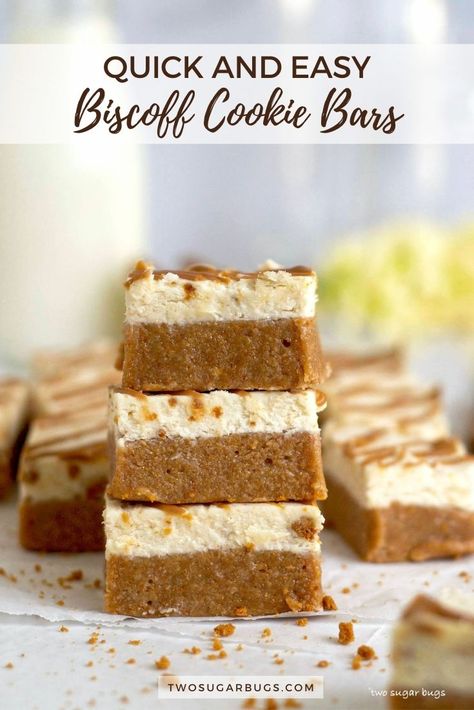 Cookie Butter Bars, Biscoff Cookie Recipe, Easy Dessert Bars, Speculoos Cookie Butter, Biscoff Recipes, No Bake Recipe, Biscoff Cookie Butter, Biscoff Cookies, Butter Bars