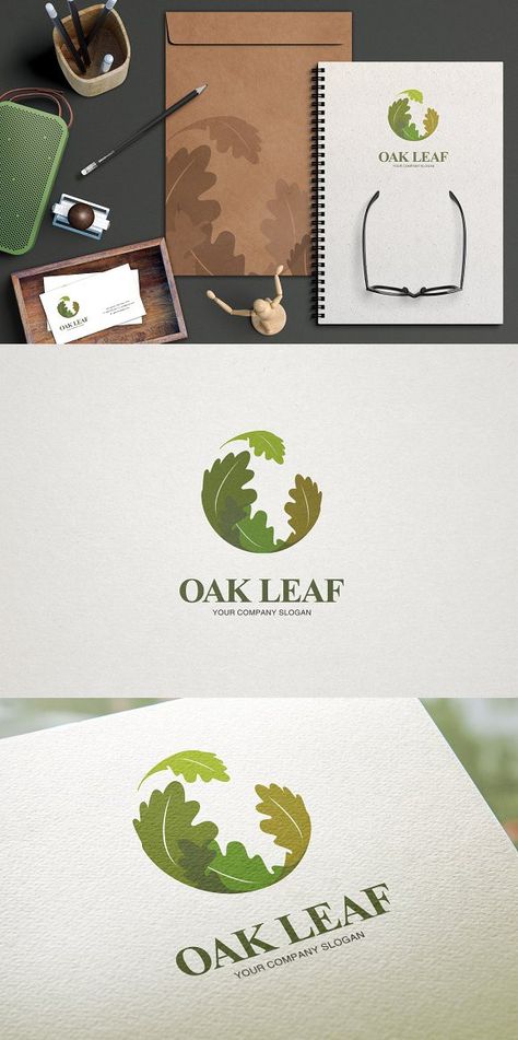 Oak Leaf Design, Oak Logo Design, Oak Leaf Logo, Nature Logo Design Ideas, Leaf Graphic Design, Leaf Design Logo, Oak Logo, Wind Logo, Wine Leaves