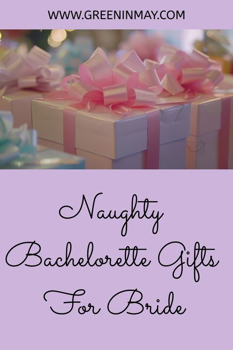 Naughty bachelorette gifts for the bride are a popular way to celebrate the upcoming wedding and to send the bride off in style. These gifts can be anything from risqué lingerie to novelty items that are sure to make everyone laugh. Bachelorette Gift Basket For Bride, Lingerie Party Gift Ideas, Bachelorette Gifts For The Bride, Bachelorette Gift Baskets, Bachelorette Gifts For Bride, Best Gift For Bride, Bachelorette Bride Gifts, Gifts For The Bride, Gifts For Bride