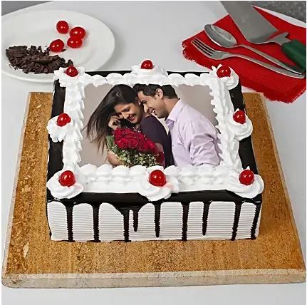 #Square Black Forest Photo Cake #Send Cake to Bhopal #order cake online #onlinecakein #online cake delivery #frozen theme #theme cake #birthday cake #wedding cake #kids cake #designer cake #best cake #cake stores near me #midnight cake delivery near me Birthday Cake For Son, Birthday Cake For Daughter, Photo Cakes, Cake For Boyfriend, Whiskey Cake, Artist Cake, Cake For Husband, Birthday Cake With Photo, Online Cake Delivery