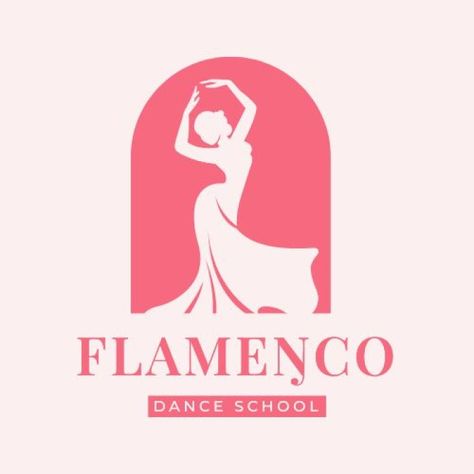 Dance Logo Ideas Graphic Design, Dance School Logo, Dance Logo Ideas, Rhythm Logo, Ballet Logo, Logo Club, Dance Logo, Flamenco Dancing, Logo Idea