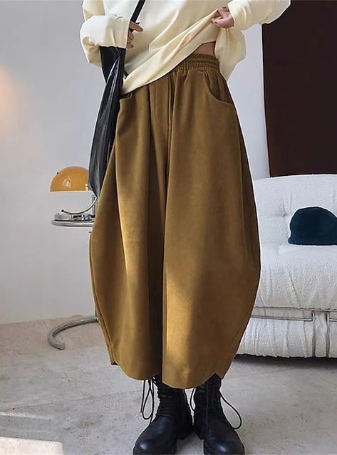 Sweatpants Streetwear, Plus Size Wide Leg, Vintage Fleece, Harem Pants Women, Wide Leg Sweatpants, Ankle Length Pants, Women Plus Size, Type Of Pants, Women Pants Casual