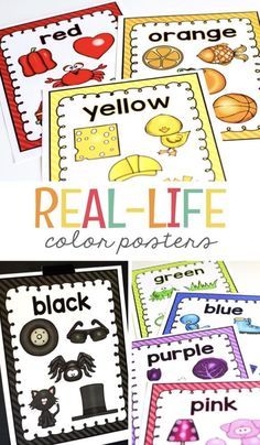 Color Posters For Preschool, Color Projects For Kindergarten, Free Color Posters For Preschool, Ecse Classroom Activities, Preschool Classroom Posters Free Printables, Class Decoration Ideas Preschool Classroom Organization, Color Math Activities Preschool, Colors Posters Free Printable, Early Preschool Classroom Decor