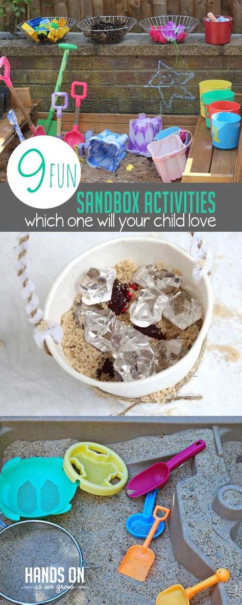 Go hands-on with fun sandbox activities to spark your child's imaginative playtime outside! Sandbox Activities For Preschool, Sand Box Ideas Sensory Play, Sandbox Activities, Toddler Sandbox, Toddler Entertainment, Sand Pit, Measurement Activities, Parenting Goals, Outside Activities