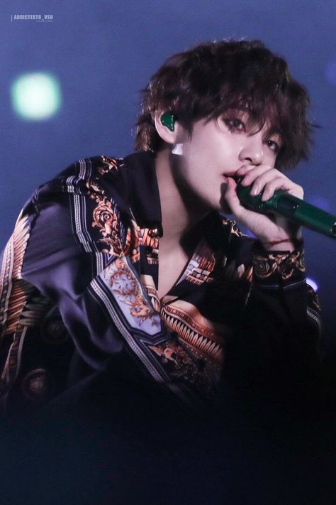 On Stage, Kim Taehyung, Bts, On Instagram, Black, Instagram