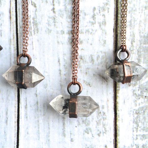 Raw quartz crystal necklace Electroformed crystal by HAWKHOUSE Rough Quartz, Raw Gemstone Jewelry, Raw Quartz Crystal, Raw Crystal Jewelry, Raw Crystal Necklace, Quartz Crystal Pendant, Raw Quartz, Electroformed Jewelry, Quartz Crystal Necklace