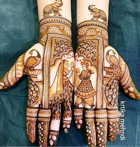 Dulhan Mehndi Design, Dulha Dulhan, Rajasthani Mehndi Designs, New Bridal Mehndi Designs, Legs Mehndi Design, Mehndi Design Pictures, Modern Mehndi Designs, Engagement Mehndi Designs, Full Mehndi Designs