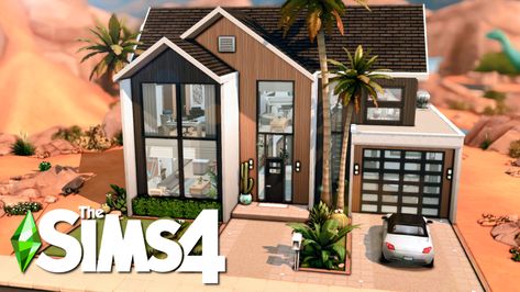 A large & modern Base Game only family home in Oasis Springs! 🏜️ 📍 30x20 Lot in Oasis Springs • No CC • Gallery ID: ChrissieYT • Base Game ONLY • $168,865 Simoleons • 3 Bed, 2.5 Bath (space for 4-5 Sims) Sims 4 Base Game Floor Plans, Sims 30x20 House, Base Game House Sims 4 Gallery, Sims 4 Builds No Cc Base Game, Small Base Game House Sims 4, Sims 4 Family Home 30x20, Sims 4 Base Game House Shell, Sims 4 House Inspo Base Game, Sims 4 Starter Home Base Game