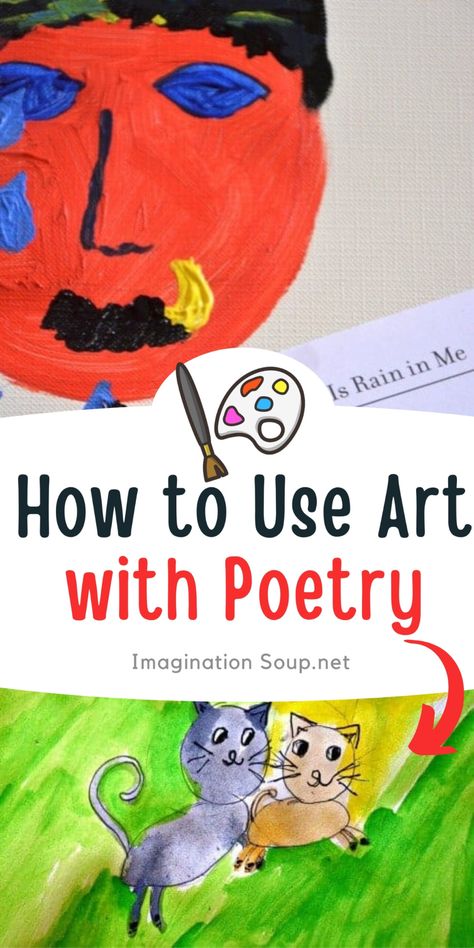 Teaching Poetry 1st Grade, Poetry Activities For Kindergarten, Poetry And Art Projects, Poetry For Preschoolers, Poem Activities For Kids, Poetry Crafts For Kids, April Poetry, Poetry Artwork, Poetry Crafts