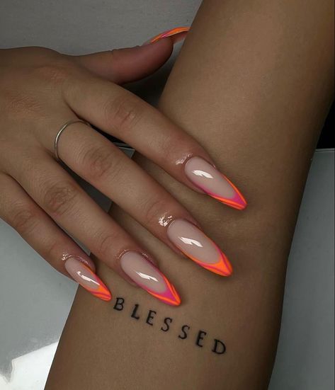 Summer Nail 2024 Trends Almond, Nude Nails Short, Spring Nail Designs, Work Nails, Blush Nails, Spring Nail, Orange Nails, Fire Nails, Spring Has Sprung