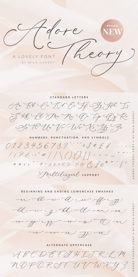 Calligraphy Alphabet Fonts, Wedding Fonts Calligraphy, Modern Calligraphy Alphabet, Stationery Photography, Elegant Logos, Spring Font, Calligraphy Fonts Alphabet, Romantic Fonts, Wedding Script