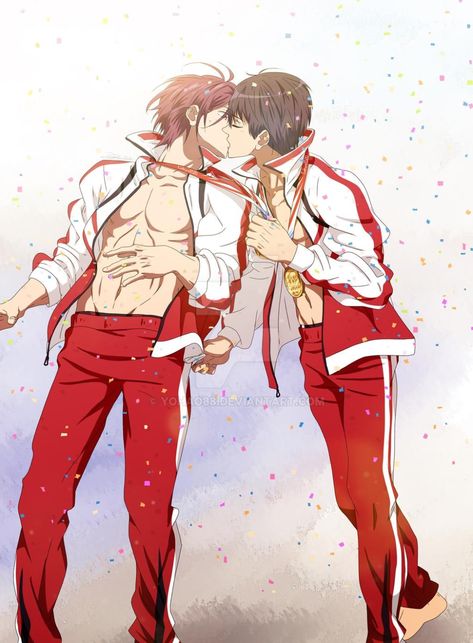 RinHaru (Rin Matsuoka & Haruka Nanase) - Free! Free! Anime Ikuya, Free! Anime Makoto, Free! Anime Rin, Futurisme Retro, Rin Matsuoka, Free Eternal Summer, Splash Free, Free Iwatobi Swim Club, Free Iwatobi