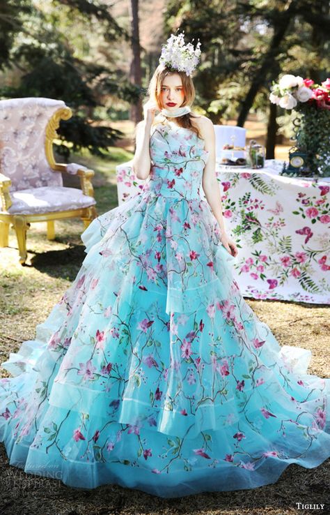 tiglily bridal 2016 strapless crumbcatcher ball gown wedding dress (julia) mv turquoise color romantic Turquoise Wedding Dress, Ball Dance, Wedding Dress Jewelry, Big Dresses, Pattern Wedding, 파티 드레스, 2016 Wedding Dresses, Turquoise Wedding, Wedding Dresses Strapless