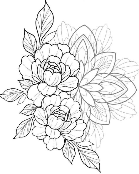 Knee Mandala Tattoo Design, Flower And Mandala Tattoo, Half Sleeve Flower Tattoo, Geometric Tattoo Stencil, Mandela Tattoo, Flores Tattoo, Tattoos To Cover Scars, Flower Tattoo Drawings, Floral Tattoo Sleeve