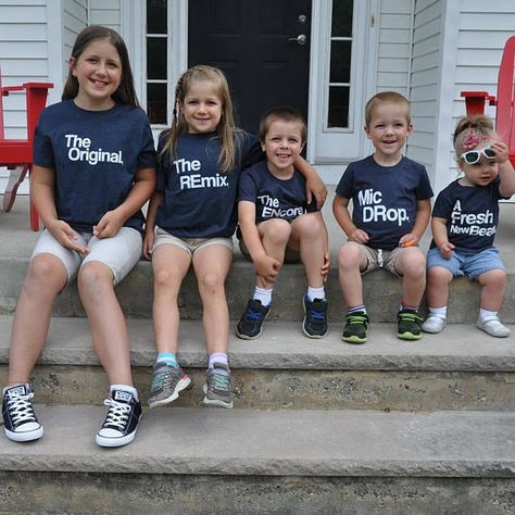 The Original | The Remix| Matching Kids Set | Siblings | Unisex | Gift | Mic Drop | Family Coordinating | Shirts | Brother and Sister | Tees The Original Family, Matching Sibling Shirts, Sibling Shirts, Family Of 5, Mic Drop, Shirts Ideas, Brother And Sister, Unisex Gift, Kids Set