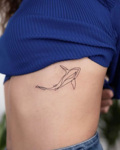 Small Shark Tattoo, Hai Tattoo, Tattoo Rib, Small Rib Tattoos, Rib Tattoos For Women, Basic Tattoos, Our Mindful Life, Shark Tattoo, Small Pretty Tattoos