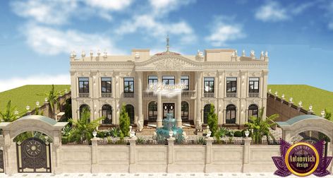 Luxury Exterior in Pakistan Royal Palace Exterior, Palace Exterior, Antonovich Design, Luxury Exterior, Luxury Mansion, Classic House Exterior, Dream Mansion, House Design Exterior, French Style Homes