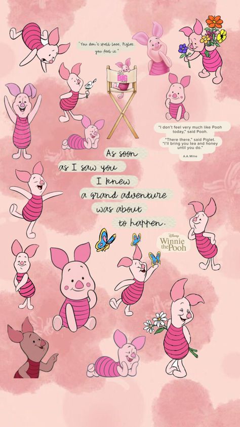 Shake your phone gently and see piglet come to life! #piglet #aesthetic #cute Shake Your Phone Gently, Piglet Aesthetic, Shake Your Phone, Piglet Disney, Piglet Winnie The Pooh, Winnie The Pooh Cartoon, Disney Characters Wallpaper, Winnie The Pooh Friends, Whatsapp Wallpaper