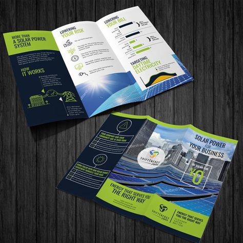 Brochure Design Creative, Company Brochure, Energy Companies, Power Energy, Solar Energy, Brochure Design, Business Design, Solar Power, Solar