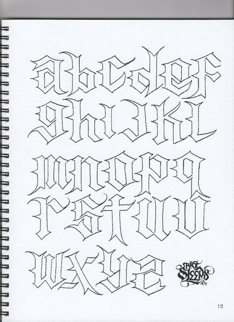 Tattoo Lettering Alphabet, Tattoo Fonts Alphabet, Graffiti Lettering Alphabet, Graffiti Art Letters, Typographie Inspiration, Lettering Styles Alphabet, Tattoo Lettering Design, Chicano Lettering, Tattoo Lettering Styles