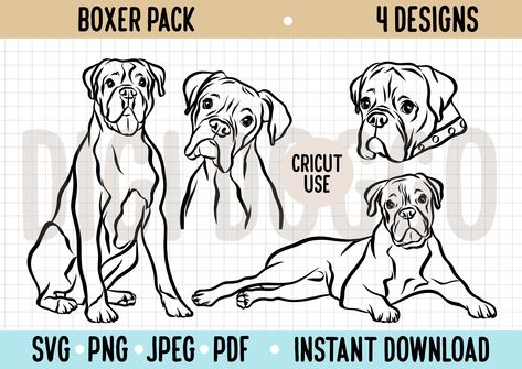 Boxer Dog One Line Drawing, Boxer Puppy Drawing, Boxer Line Drawing, Boxer Silhouette Tattoo, Boxer Dog Outline Tattoo, Boxer Dog Silhouette, Boxer Dog Tattoo Simple, Boxer Outline Tattoo, Boxer Tattoo Dog