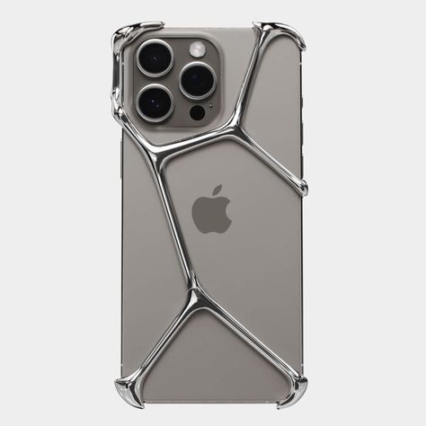 YNOT Limited – The official shop of premium iPhone case designer Printing On Metal, Cool Jewelry Packaging, Futuristic Phone Case, Iphone Pro Case, Metallic Phone Case, Chrome Phone Case, Silver Phone Case, Metal Logo Design, Minimalist Phone Case