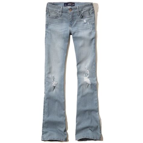 Hollister Low-Rise Flare Jeans ($60) ❤ liked on Polyvore featuring jeans, destroyed light wash, low-rise flare jeans, distressed flare jeans, light wash ripped jeans, stretch jeans and stretchy jeans Distressed Flare Jeans, Light Wash Ripped Jeans, Jeans Destroyed, Blue Ripped Jeans, Jeans Low Rise, Low Rise Flare Jeans, Jeans Light Wash, Jeans Low, Stretchy Jeans