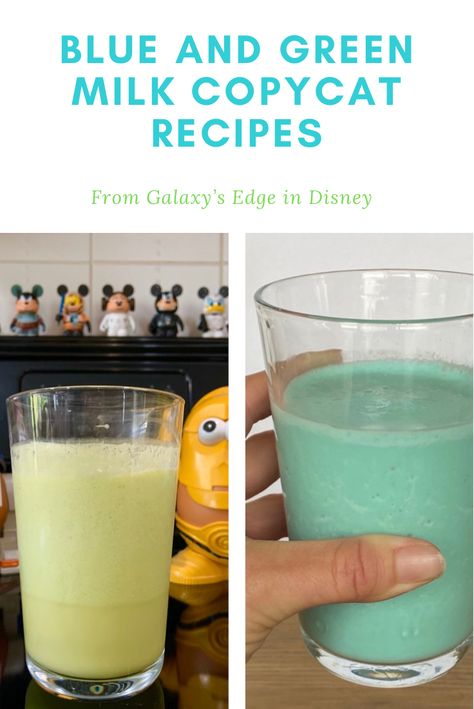 Blue And Green Milk Star Wars, Blue Milk Star Wars, Star Wars Blue Milk, Blue Milk Recipe, Embryo Adoption, Themed Recipes, Disney World Hollywood Studios, Star Wars Food, Disney Dinner