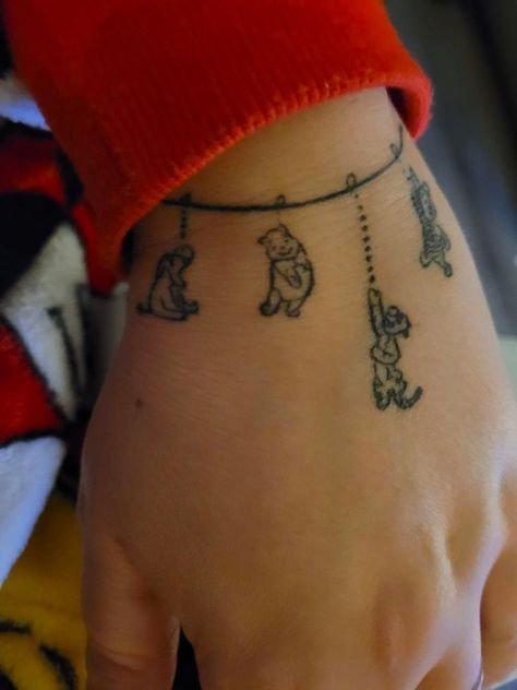 Eeyore Tattoo Ideas, Winnie The Pooh Tattoo Ideas, Eeyore Tattoo, Faith Tattoo Designs, Matching Tattoos For Couples, Winnie The Pooh Tattoos, Pop Culture Tattoos, Couple Tattoo Ideas, Gang Tattoos