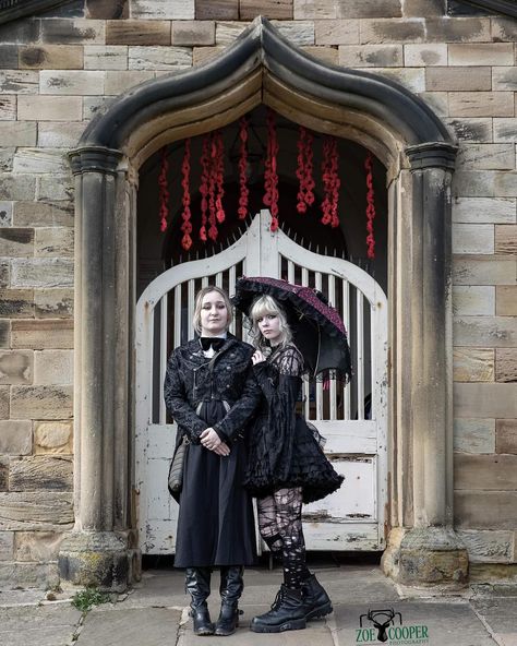 A few shots from a mini shoot with my niece and her bestie 🥰 dressed to the nines and loving life at Whitby Goth Weekend! #whitbygothweekend #whitby #gothweekend #wgw #goths #lovinglife #yorkshire #coast #yorkshirecoast @cloud_amity @whitbygothweekend Whitby Goth Weekend, Yorkshire Coast, Loving Life, Dressed To The Nines, My Niece, The Nines, Yorkshire, Quick Saves